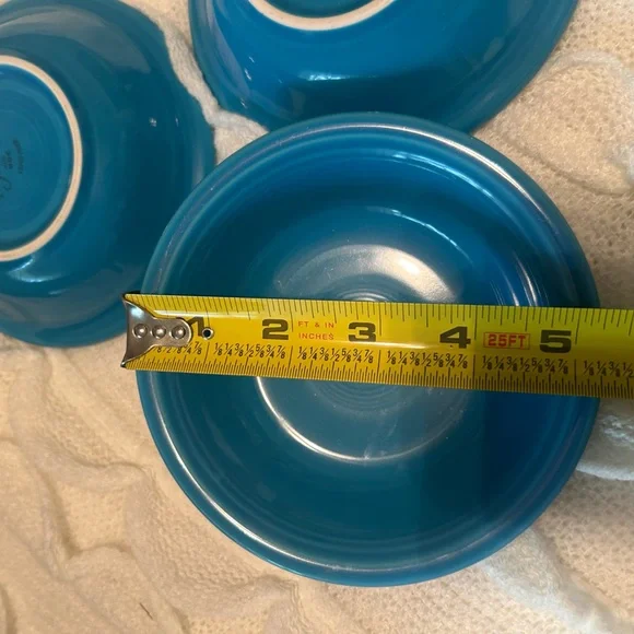 Fiestaware sauce bowls, excellent condition, peacock blue - Picture 3 of 3
